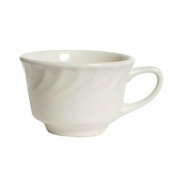 Tuxton China Meridian American 3.88 in. Cup - White - 3 Dozen MEF-080